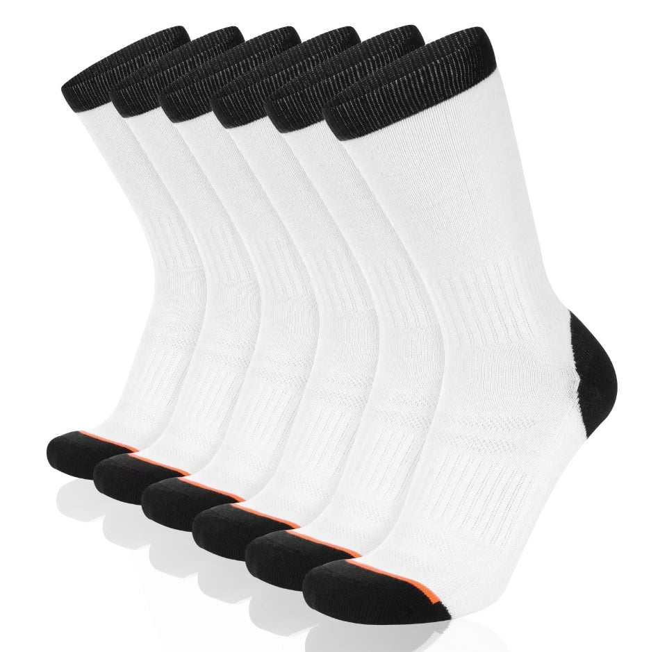 5 Pairs Of Men's Socks, Autumn And Winter Vintage Athletic Style