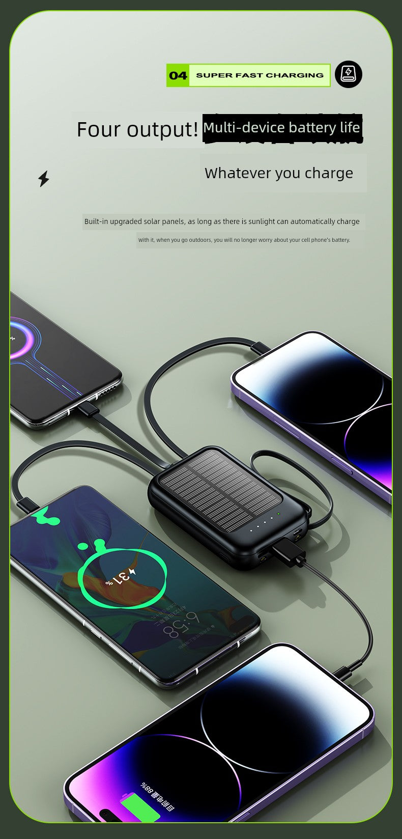 Huawei Portable Mobile Phone High Power solar Power Bank