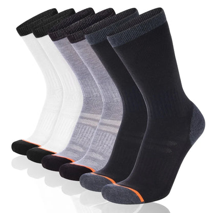 5 Pairs Of Men's Socks, Autumn And Winter Vintage Athletic Style
