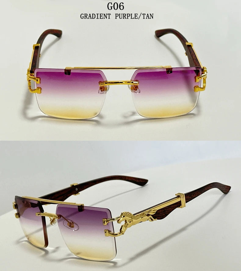 Luxury Sunglasses Women Trendy Vintage Square Sunglasses For Men Luxe Fashion Glasses Gafas De Sol Hombre Lunette Soleil Femme
