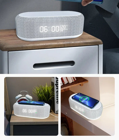 Alarm Clock with 15W Wireless Charging Pad
