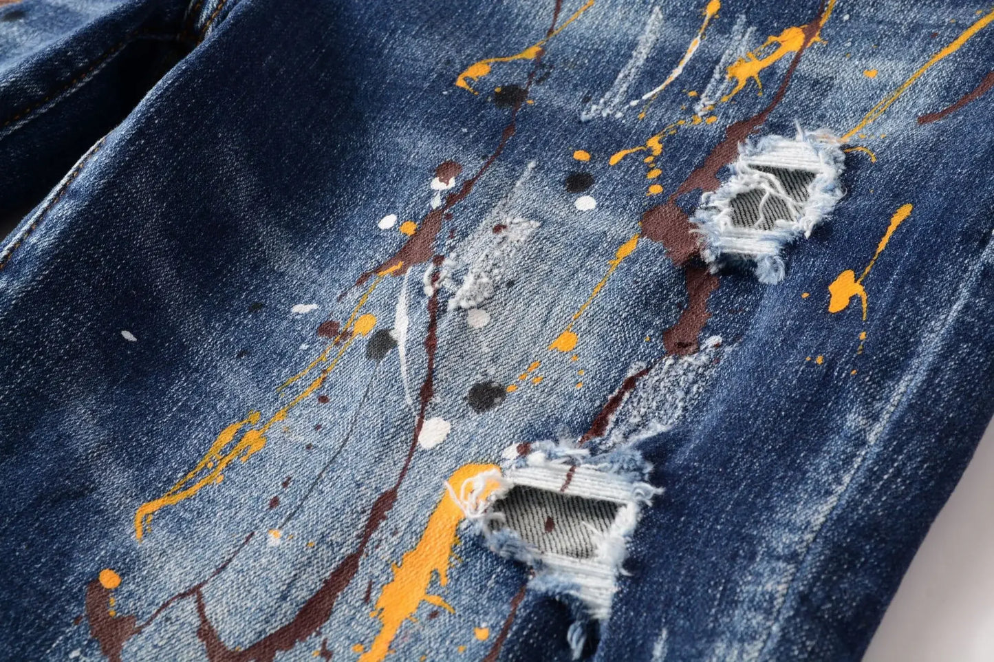 Mens Light Blue Straight Denim Shorts