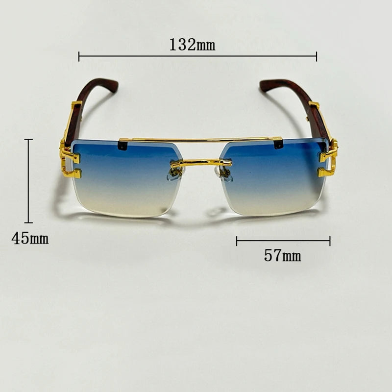 Luxury Sunglasses Women Trendy Vintage Square Sunglasses For Men Luxe Fashion Glasses Gafas De Sol Hombre Lunette Soleil Femme