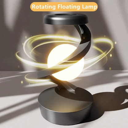 Rotating Color Changing Floating Table lamp, with 15W Mobile Phone Wireless Charger