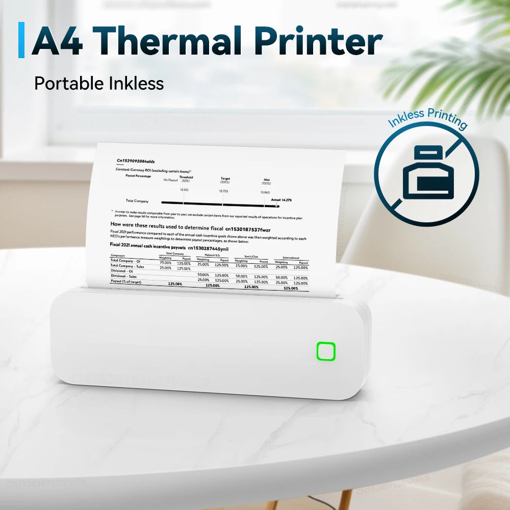 Portable A4 Thermal Printer