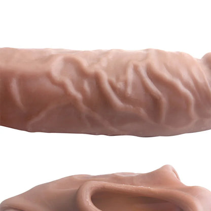 Penis Extension Ring Sleeve Condoms / Reusable Penis Enlargement