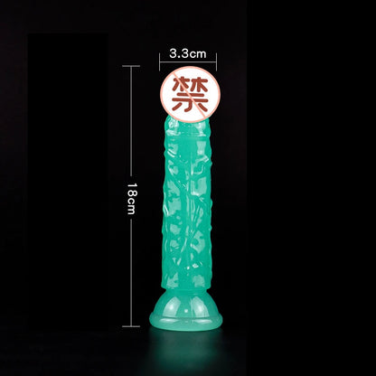 Luminous Simulation Dildo Realistic Penis For Women With Suction Cup Couple Erotic Sex Adult Toys For Men Toy 4#