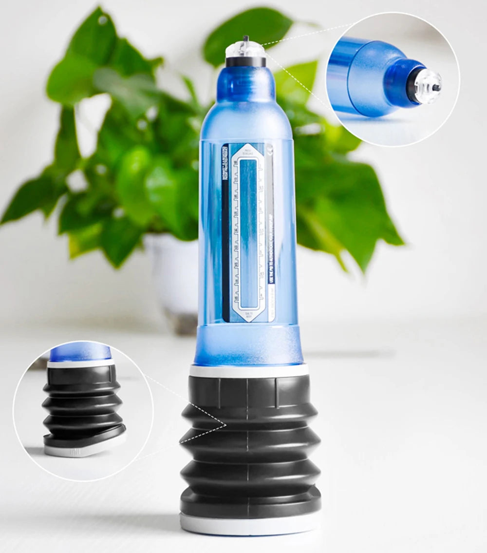 Male Penis Pump Water Vacuum Pump For Men Penis Enlargement Pump Dick Extender Cock Exercises Pump Glans Trainer Adults Sex Toys