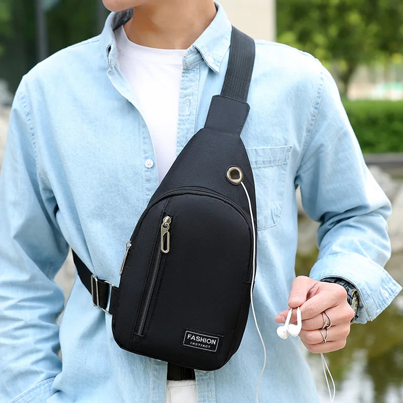 Nylon Chest Bag For Men