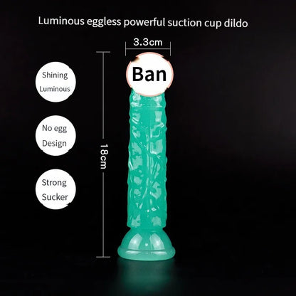 Luminous Simulation Dildo Realistic Penis For Women With Suction Cup Couple Erotic Sex Adult Toys For Men Toy 4#