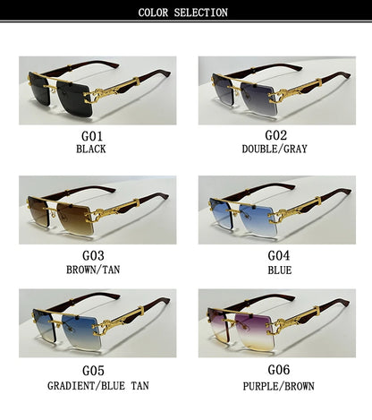 Luxury Sunglasses Women Trendy Vintage Square Sunglasses For Men Luxe Fashion Glasses Gafas De Sol Hombre Lunette Soleil Femme