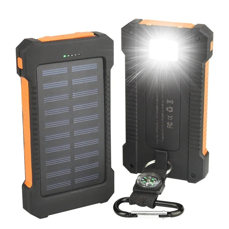 Portable Solar Powered Battery Charger / Power-bank 200000mah
