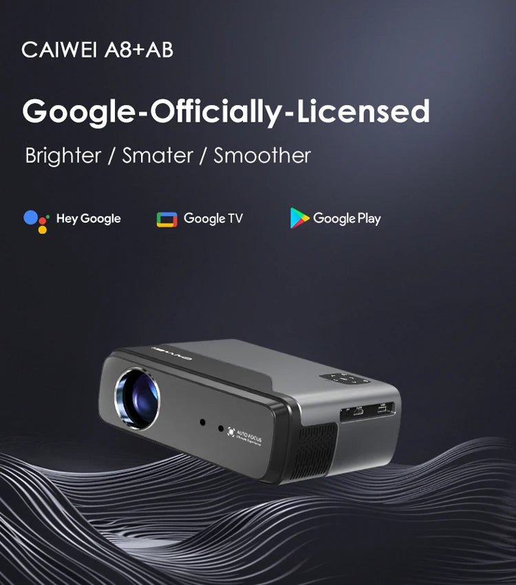 [Netflix Officially-Licensed]4K Portable Projector Video Home Theater Auto Focus 5G WiFi NFC Android Beam Projector