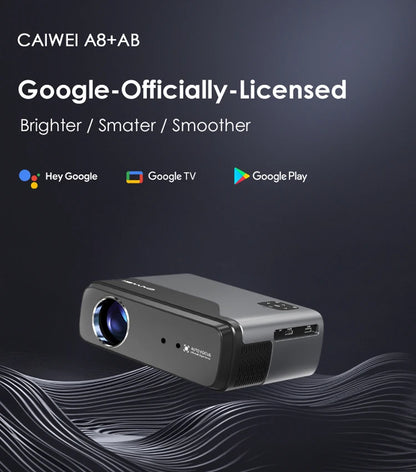 [Netflix Officially-Licensed]4K Portable Projector Video Home Theater Auto Focus 5G WiFi NFC Android Beam Projector