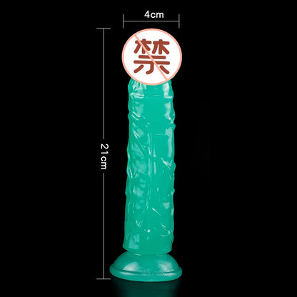 Luminous Simulation Dildo Realistic Penis For Women With Suction Cup Couple Erotic Sex Adult Toys For Men Toy 4#