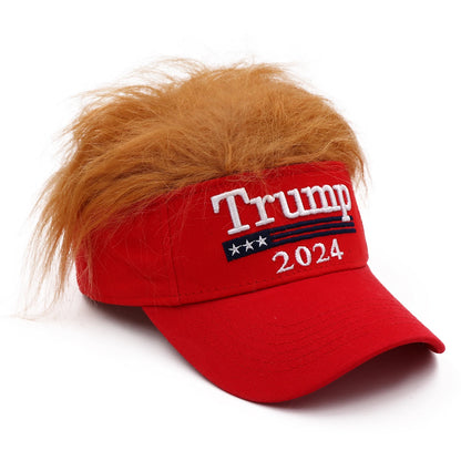 Trump 2024 Snapback Cap with wig