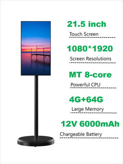 21.5-inch  Android Portable Touch Screen TV