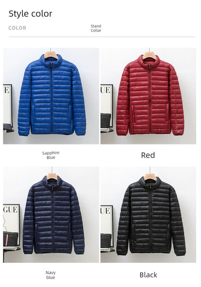 Lightweight down jacket with hood