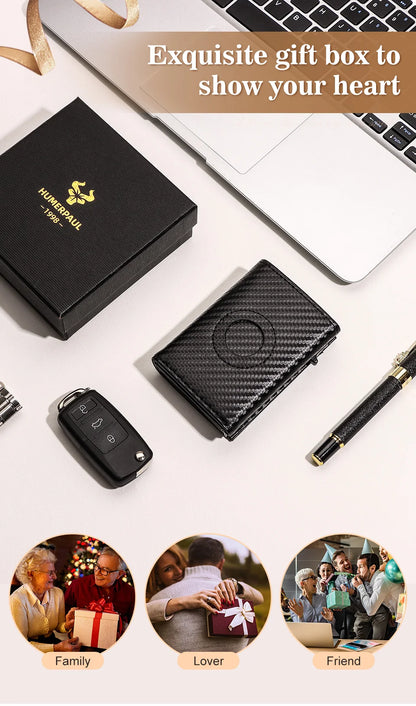 Men Smart Wallet Credit Card Holder for AirTag