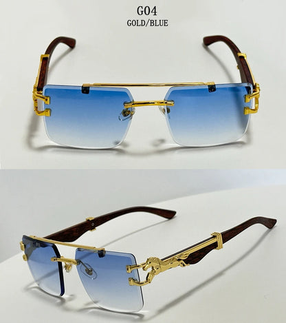 Luxury Sunglasses Women Trendy Vintage Square Sunglasses For Men Luxe Fashion Glasses Gafas De Sol Hombre Lunette Soleil Femme