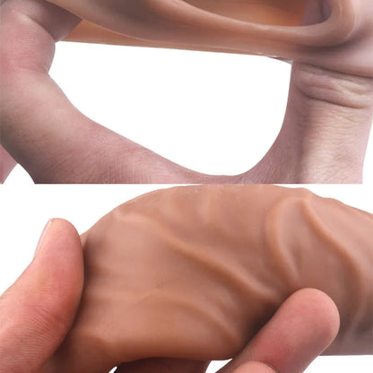 Penis Extension Ring Sleeve Condoms / Reusable Penis Enlargement