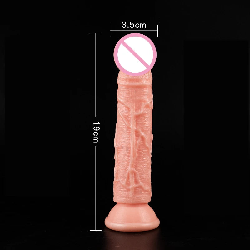 Realistic Dildo Skin Feeling Sex Toys for Women / with Suction Cup