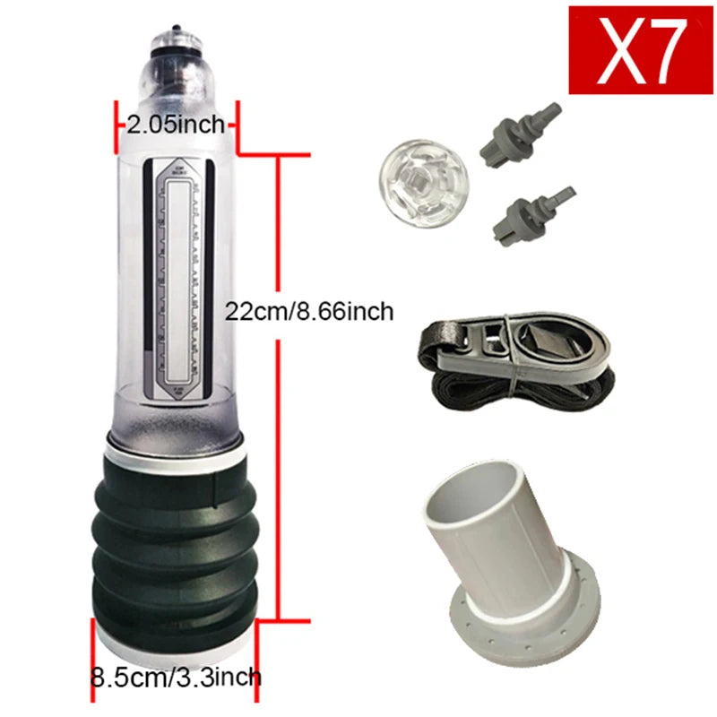 Male Penis Pump Water Vacuum Pump For Men Penis Enlargement Pump Dick Extender Cock Exercises Pump Glans Trainer Adults Sex Toys