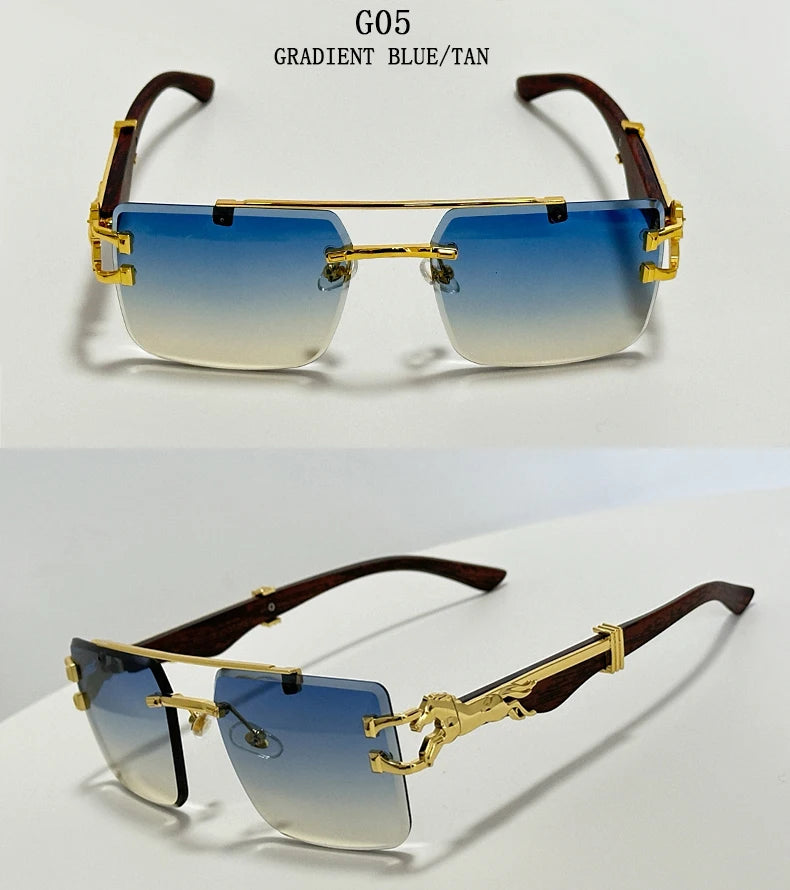 Luxury Sunglasses Women Trendy Vintage Square Sunglasses For Men Luxe Fashion Glasses Gafas De Sol Hombre Lunette Soleil Femme