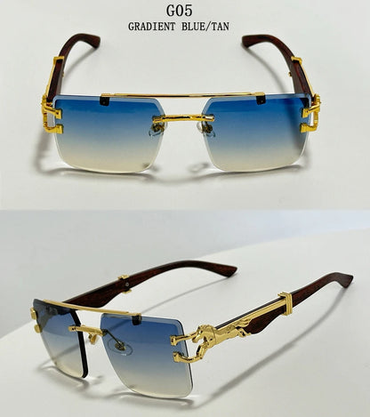 Luxury Sunglasses Women Trendy Vintage Square Sunglasses For Men Luxe Fashion Glasses Gafas De Sol Hombre Lunette Soleil Femme
