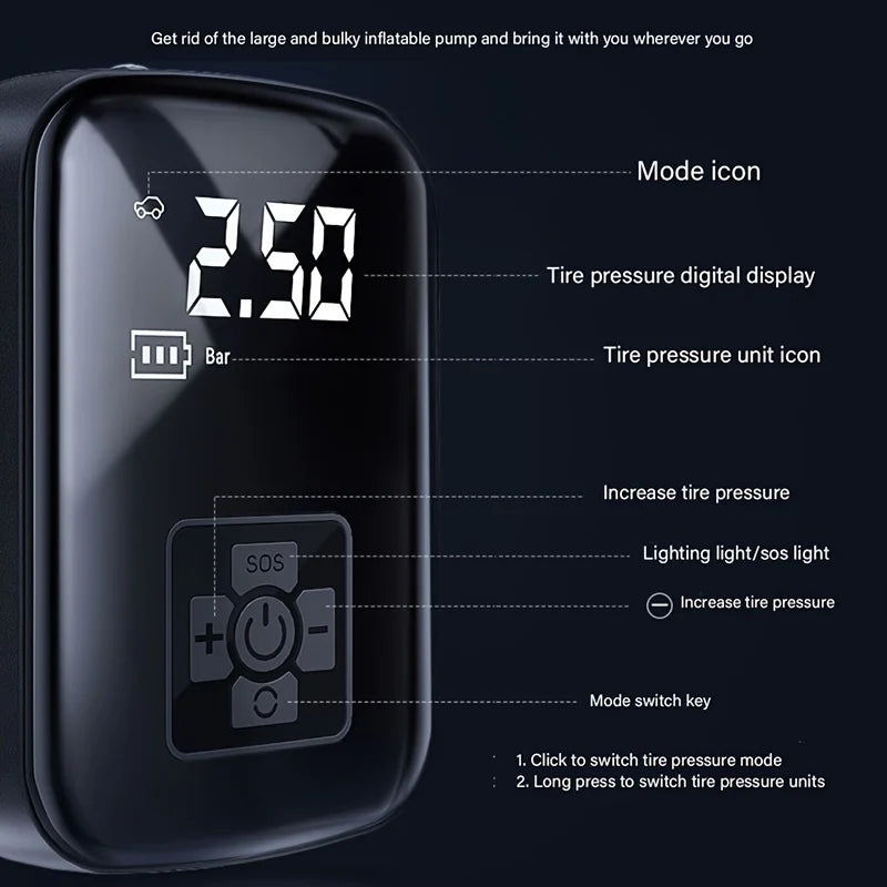 Wireless Electric Tire Inflator / Pump