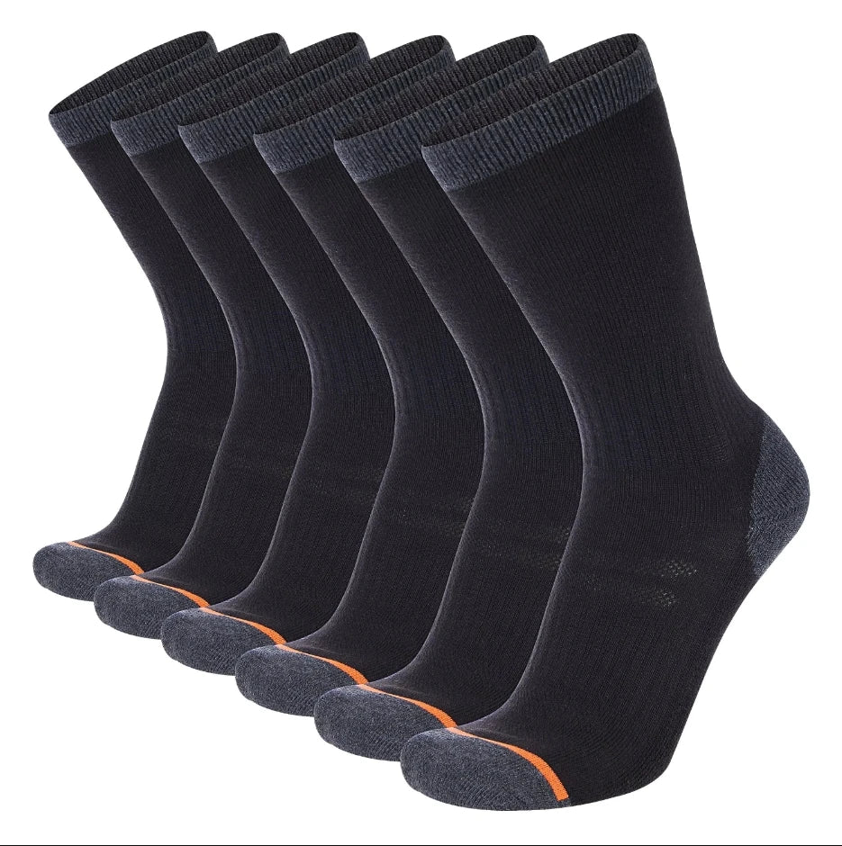 5 Pairs Of Men's Socks, Autumn And Winter Vintage Athletic Style