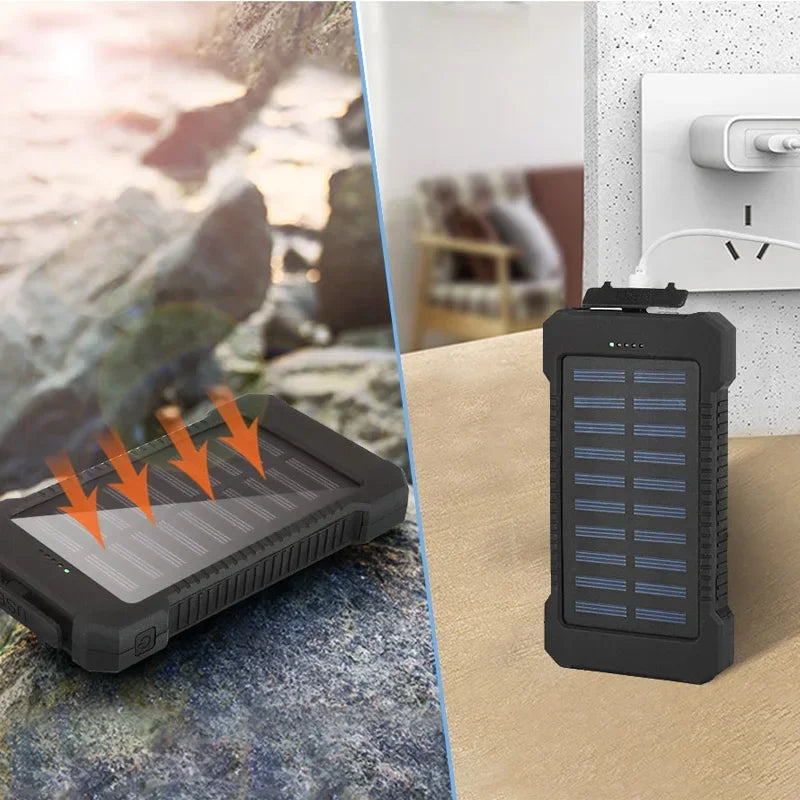 Portable Solar Powered Battery Charger / Power-bank 200000mah