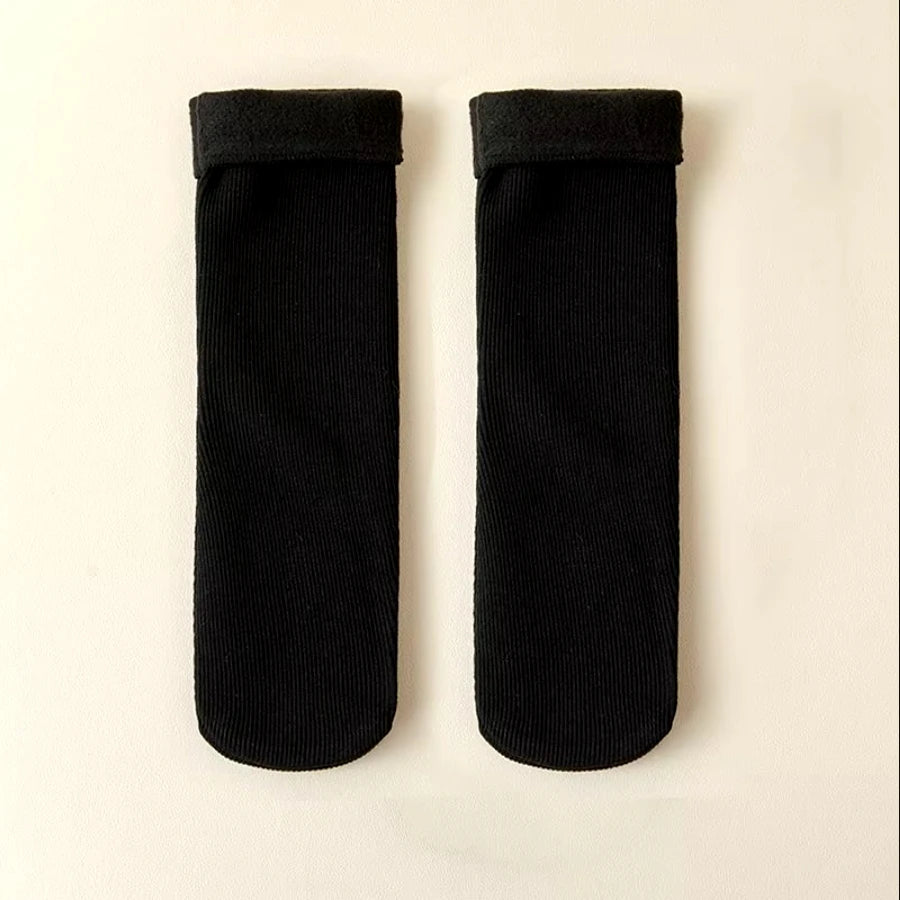 5 Pairs Of Men's Socks, Autumn And Winter Vintage Athletic Style