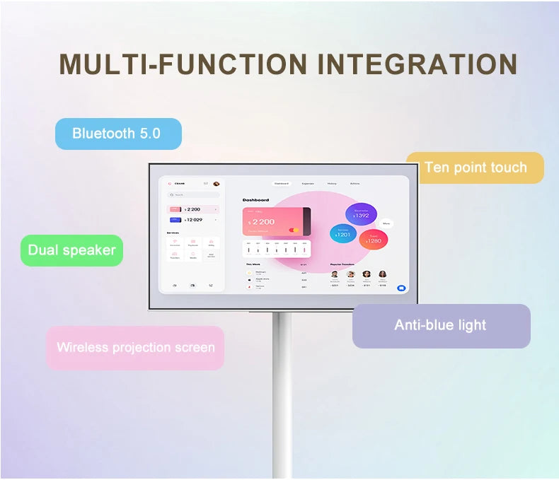 21.5-inch  Android Portable Touch Screen TV