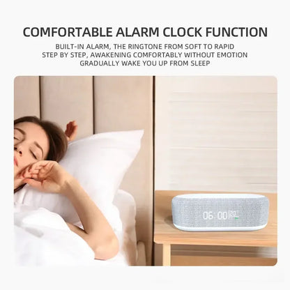 Alarm Clock with 15W Wireless Charging Pad
