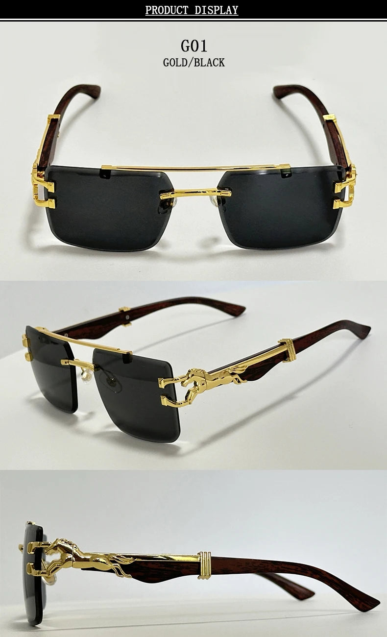 Luxury Sunglasses Women Trendy Vintage Square Sunglasses For Men Luxe Fashion Glasses Gafas De Sol Hombre Lunette Soleil Femme