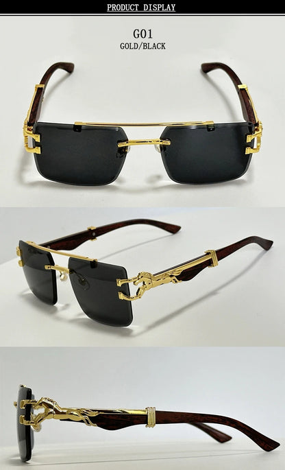 Luxury Sunglasses Women Trendy Vintage Square Sunglasses For Men Luxe Fashion Glasses Gafas De Sol Hombre Lunette Soleil Femme