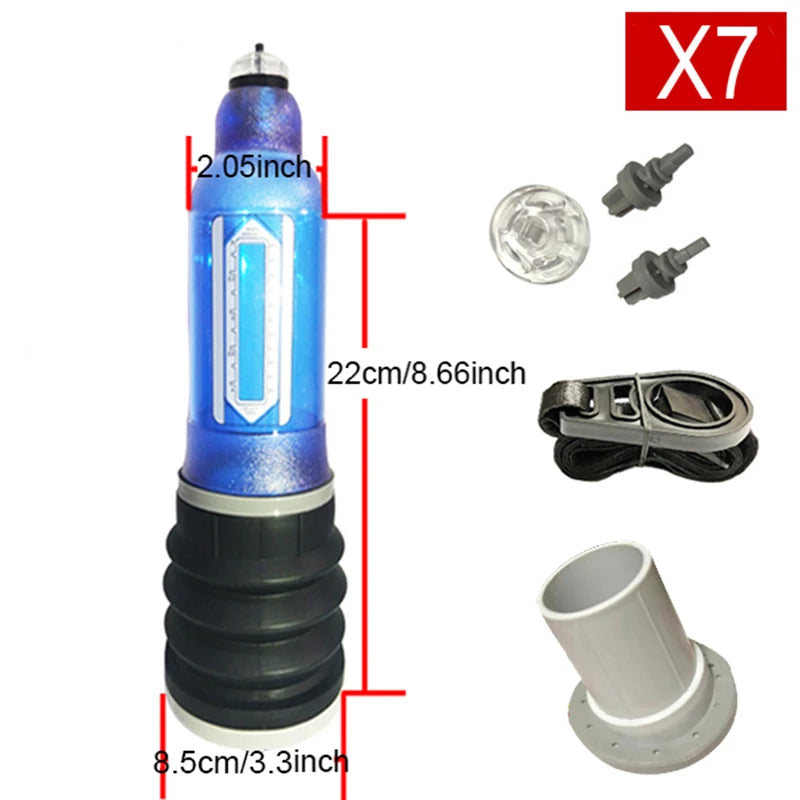 Male Penis Pump Water Vacuum Pump For Men Penis Enlargement Pump Dick Extender Cock Exercises Pump Glans Trainer Adults Sex Toys